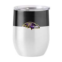 Baltimore Ravens Colorblock 16oz Stainless Curved Beverage  