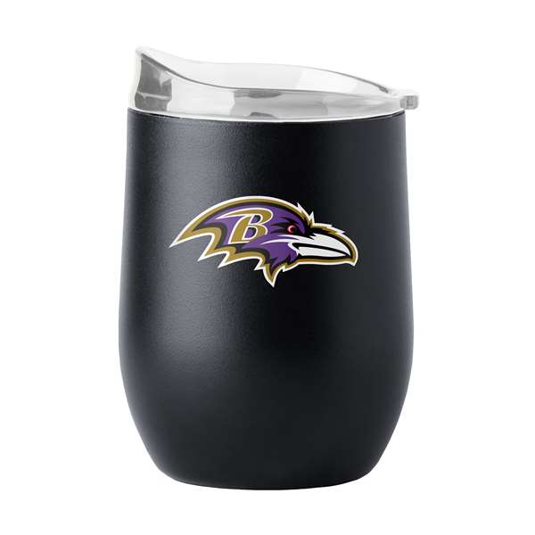 Baltimore Ravens 16oz Flipside Powder Coat Curved Beverage