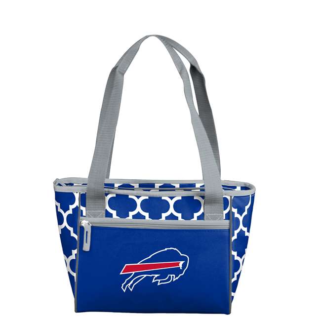 Buffalo Bills Quatrefoil 16 Can Cooler Tote 83 - 16 Cooler Tote