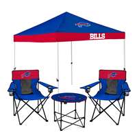 Buffalo Bills Canopy Tailgate Bundle - Set Includes 9X9 Canopy, 2 Chairs and 1 Side Table