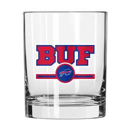 Buffalo Bills 14oz Letterman Rocks Glass