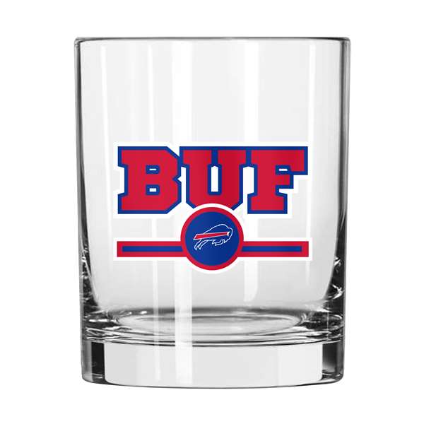 Buffalo Bills 14oz Letterman Rocks Glass