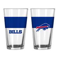 Buffalo Bills 16oz Colorblock Pint Glass