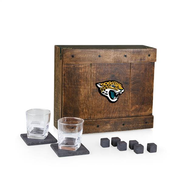Jacksonville Jaguars Whiskey Box Drink Set