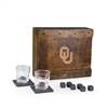 Oklahoma Sooners Whiskey Box Drink Set