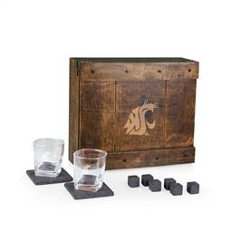 Washington State Cougars Whiskey Box Drink Set