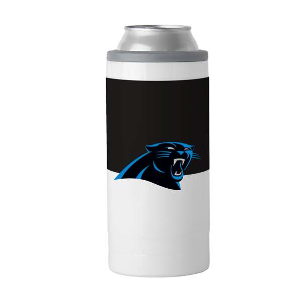 Carolina Panthers 12oz Colorblock Slim Can Coolie Coozie  