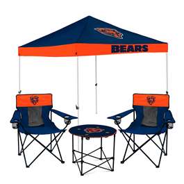 Chicago Bears Canopy Tailgate Bundle - Set Includes 9X9 Canopy, 2 Chairs and 1 Side Table