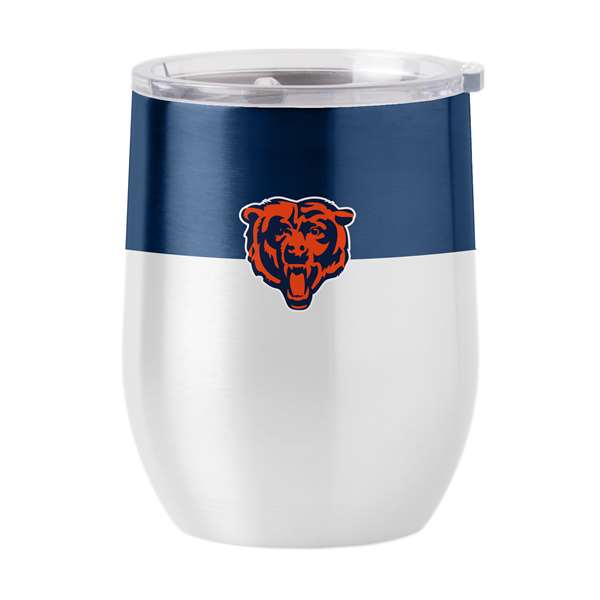 Chicago Bears 16oz Colorblock Stainless Curved Beverage  
