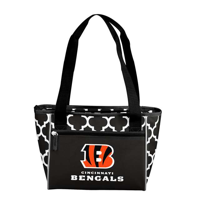 Cincinnati Bengals Quatrefoil 16 Can Cooler Tote