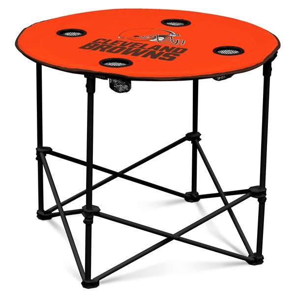 Cleveland Browns Round Folding Table with Carry Bag