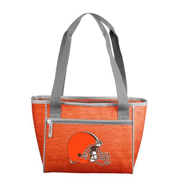 Cleveland Browns Crosshatch 16 Can Cooler Tote Bag