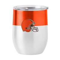 Cleveland Browns Colorblock 16oz Stainless Curved Beverage  