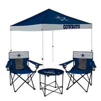 Dallas Cowboys Canopy Tailgate Bundle - Set Includes 9X9 Canopy, 2 Chairs and 1 Side Table