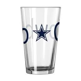 Dallas Cowboys 16oz Overtime Pint Glass