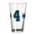 Dallas Cowboys Dak Prescott 16oz Stripe Pint Glass
