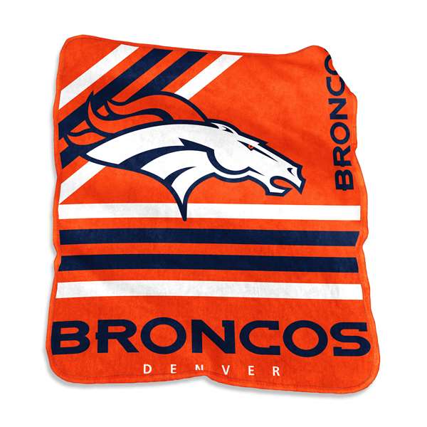 Denver Broncos Raschel Thorw Blanket