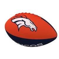 Denver Broncos Pinwheel Logo Junior-Size Rubber Football