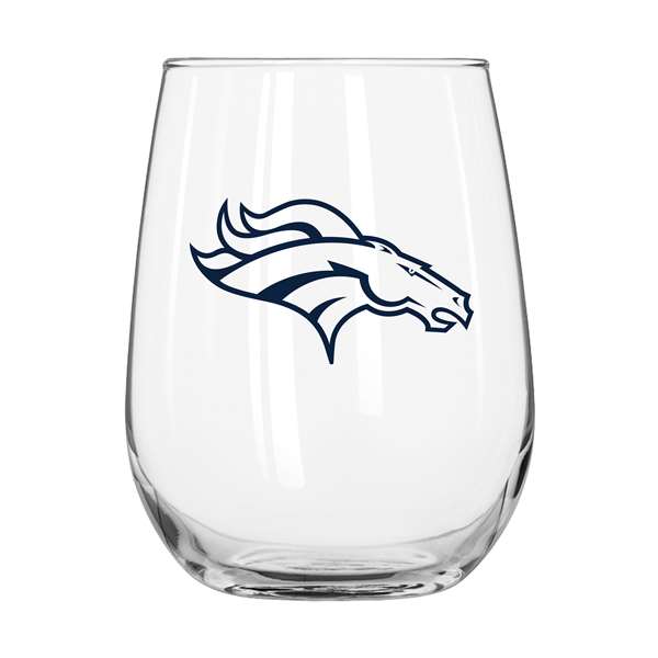 Denver Broncos 16oz Gameday Curved Beverage Glass