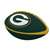 Green Bay Packers Pinwheel Logo Junior-Size Rubber Football