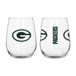 Green Bay Packers 16oz Gameday Curved Beverage Glass