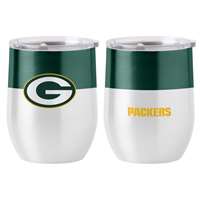 Green Bay Packers 16oz Colorblock Stainless Curved Beverage  