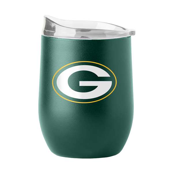 Green Bay Packers 16oz Flipside Powder Coat Curved Beverage