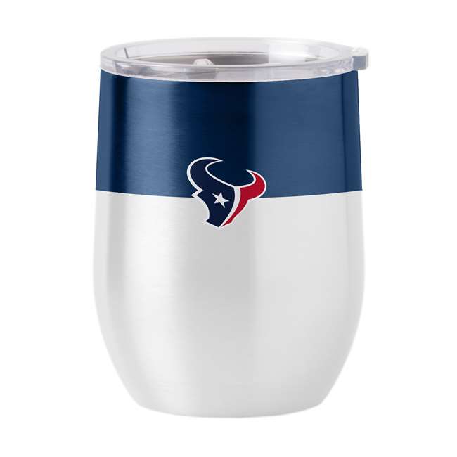 Houston Texans Colorblock 16oz Stainless Curved Beverage