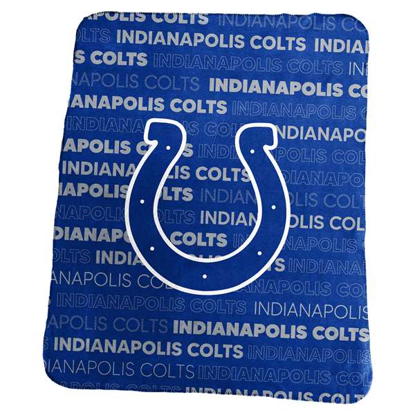 Indianapolis Colts Classic Fleece Blanket 50 X 60 inches