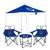 Indianapolis Colts Canopy Tailgate Bundle - Set Includes 9X9 Canopy, 2 Chairs and 1 Side Table