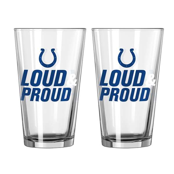 Indianapolis Colts 16oz Slogan Pint Glass