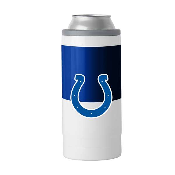Indianapolis Colts 12oz Colorblock Slim Can Coolie Coozie