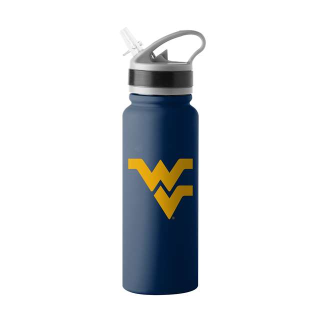 West Virginia 25oz Logo Single Wall Flip Top Bottle