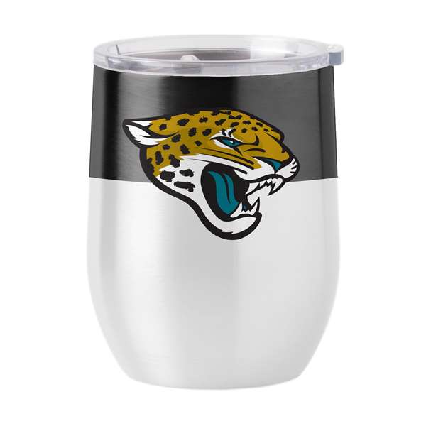 Jacksonville Jaguars Colorblock 16oz Stainless Curved Beverage