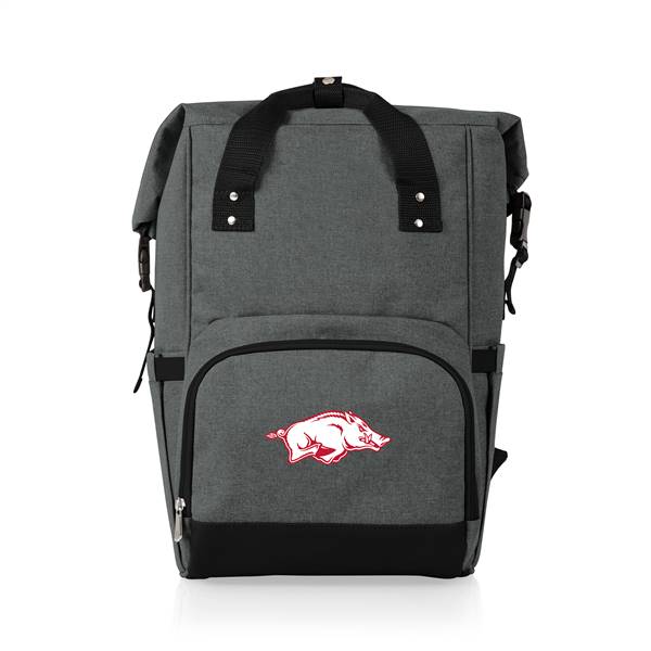 Arkansas Sports Razorbacks Roll Top Backpack Cooler