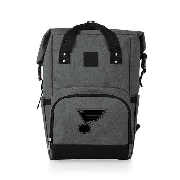 St Louis Blues Roll Top Cooler Backpack