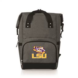 LSU Tigers Roll Top Backpack Cooler