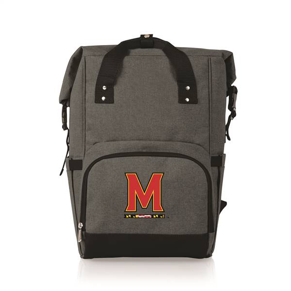 Maryland Terrapins Roll Top Backpack Cooler