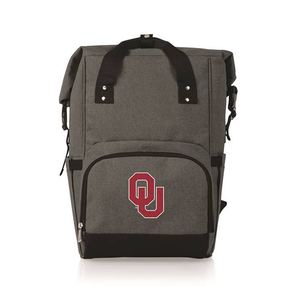 Oklahoma Sooners Roll Top Backpack Cooler