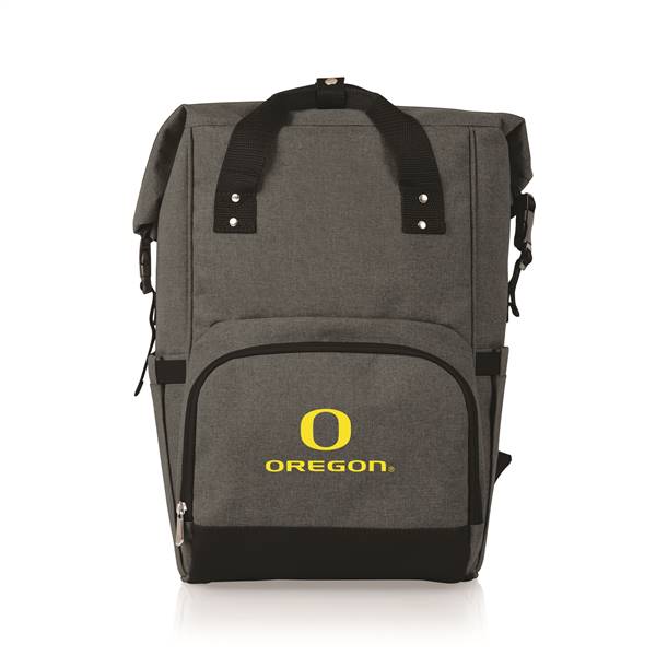 Oregon Ducks Roll Top Backpack Cooler