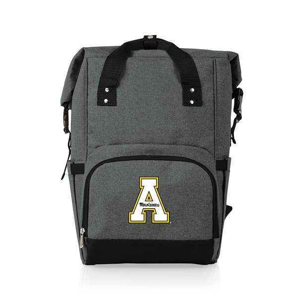 App State Mountaineers Roll Top Backpack Cooler   
