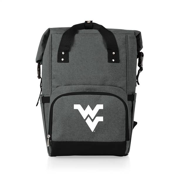 West Virginia Mountaineers Roll Top Backpack Cooler