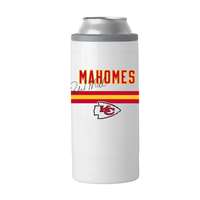 KC Chiefs Patrick Mahomes 12oz Stripe Slim Can Coolie