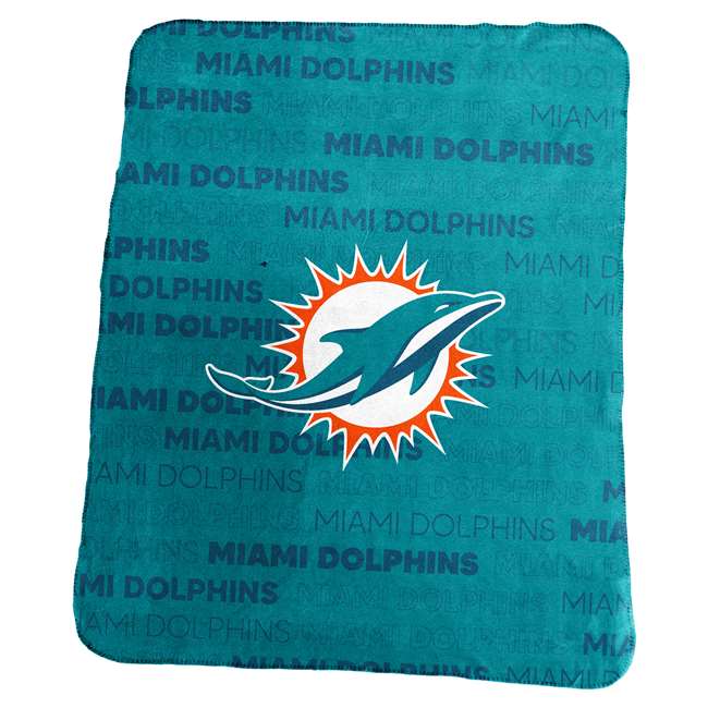 Miami Dolphins Classic Fleece Blanket 50 X 60 inches