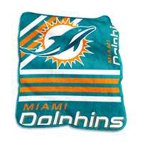 Miami Dolphins Raschel Thorw Blanket