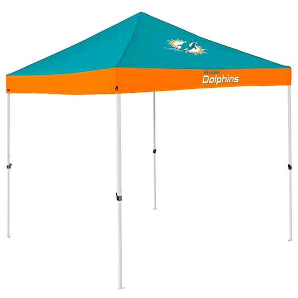 Miami Dolphins 9 X 9 Economy Canopy - Tailgate Tent