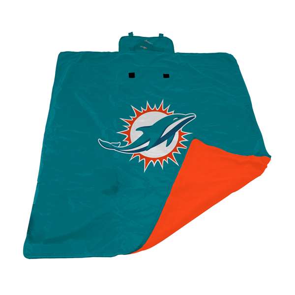Miami Dolphins All Weather Outdoor Blanket XL 731-AW Outdoor Blkt