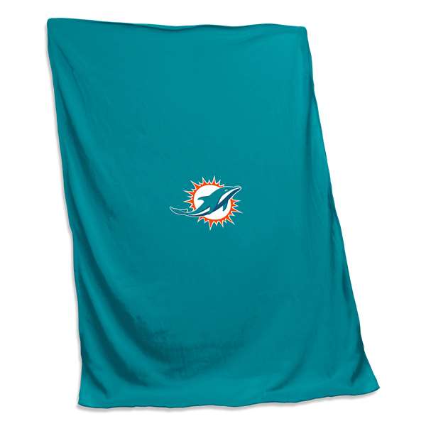 Miami Dolphins Sweatshirt Blanket 54 X 80 Inches