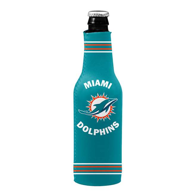 Miami Dolphins Crest Logo Bottle Coozie