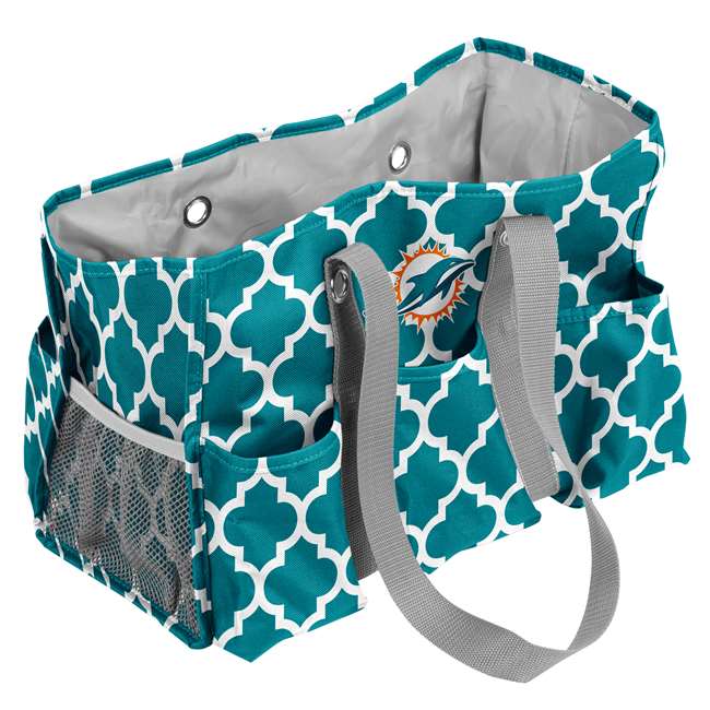 Miami Dolphins Quatrefoil Jr Caddy